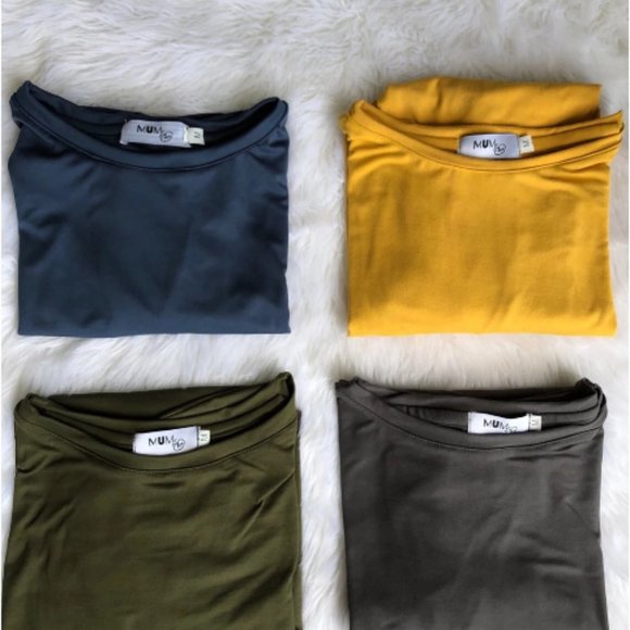 Basic Breastfeeding Shirt - ARMY GREEN - Picture 2 of 5